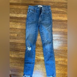 Madewell 10” high rise skinny size 23